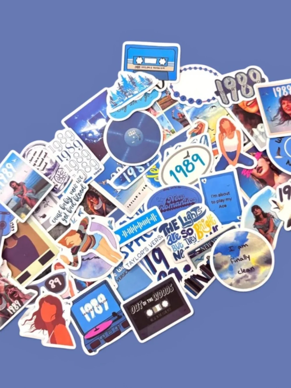 Taylor Inspired 1989 Vinyl Sticker Pack | 50 Stickers